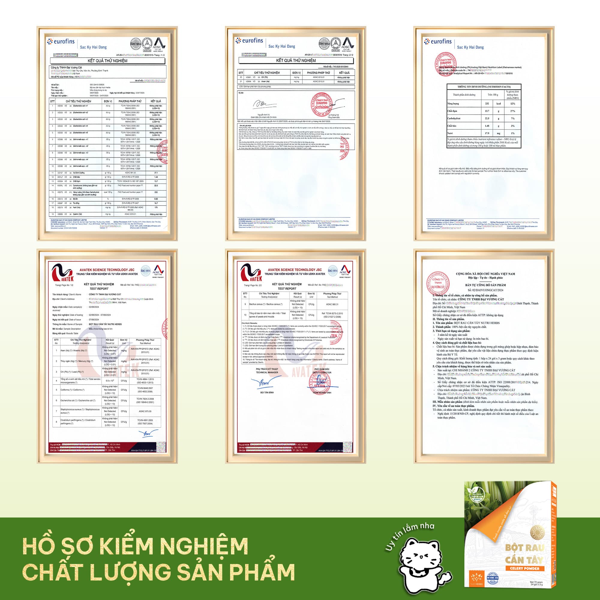 [ Combo 2 Giá Hời ] Bột Cần Tây Nguyên Chất Nutri HERBS Không Đường - Hộp 24 Gói x 3 Gram