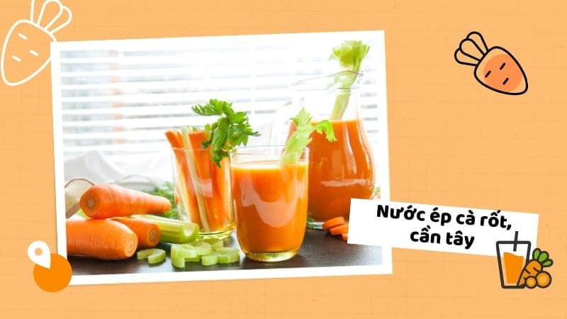 Nước ép Cần Tây, Cà Rốt: Công Thức Vàng Cho Mắt Sáng & Cơ Thể Khỏe