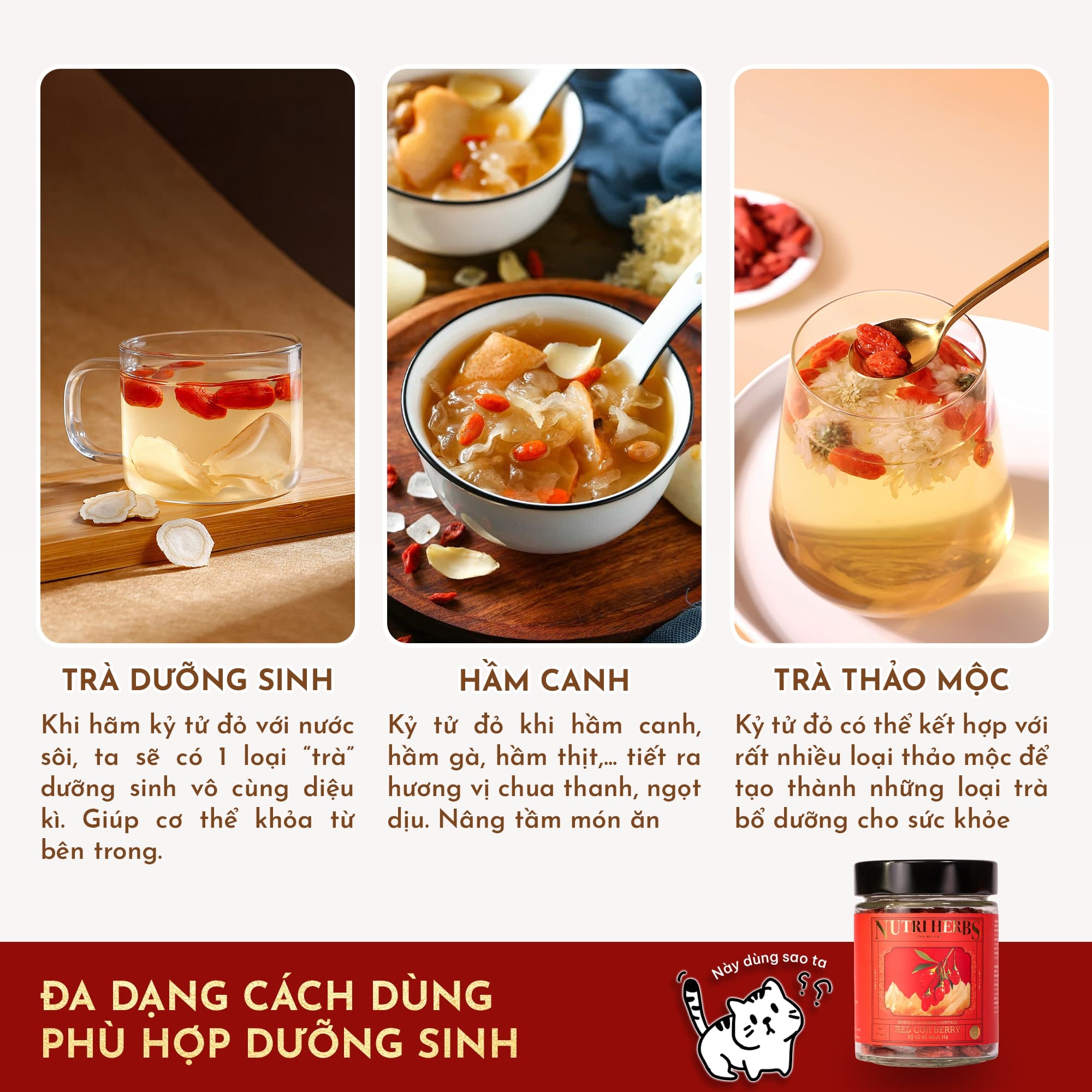 Hướng Dẫn Sử Dụng Kỷ Tử Ninh Hạ Sấy Mộc Nutriherbs