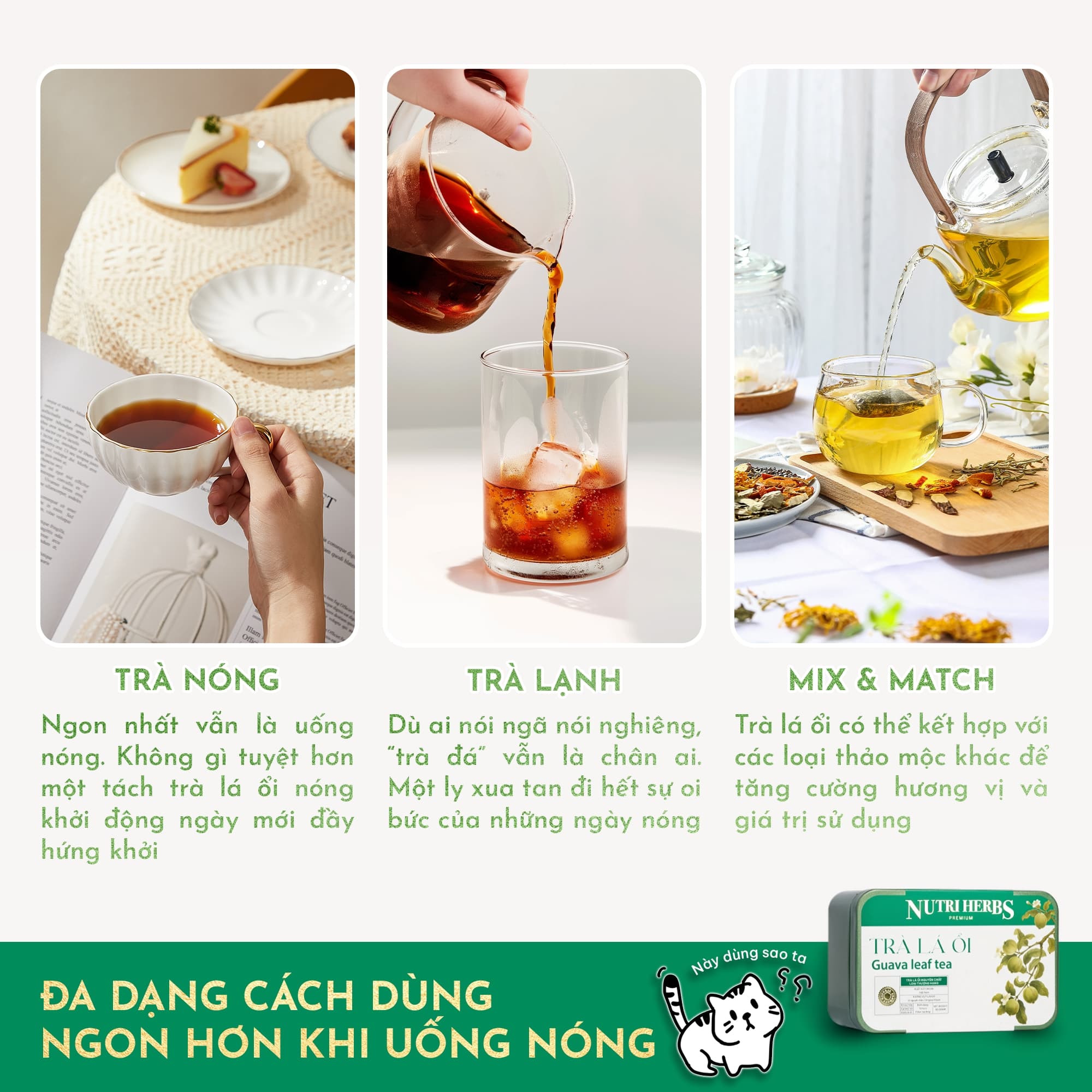 Hướng Dẫn Sử Dụng Trà Lá Ổi Nutriherbs